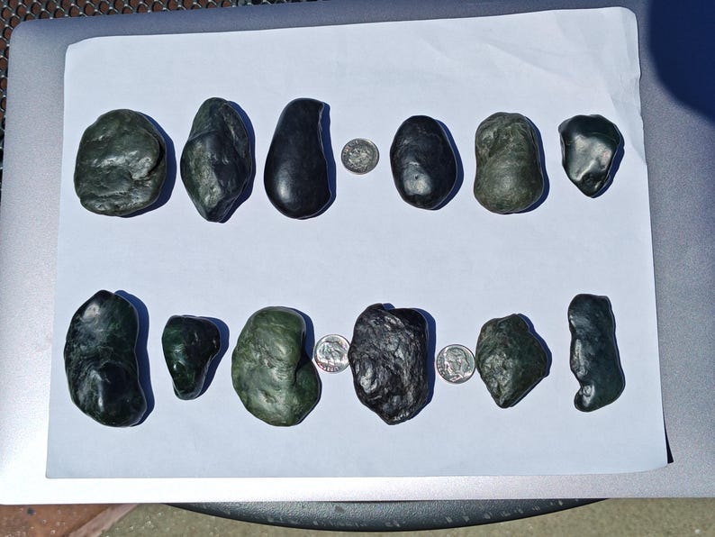 Authentic Big Sur Nephrite Jade Pebbles – Tumbled Jade - Image 2