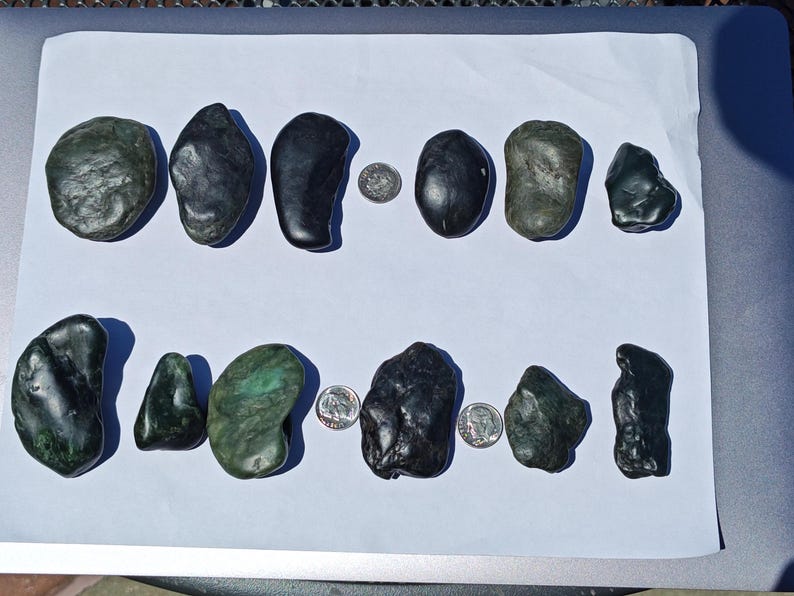 Authentic Big Sur Nephrite Jade Pebbles – Tumbled Jade - Image 3