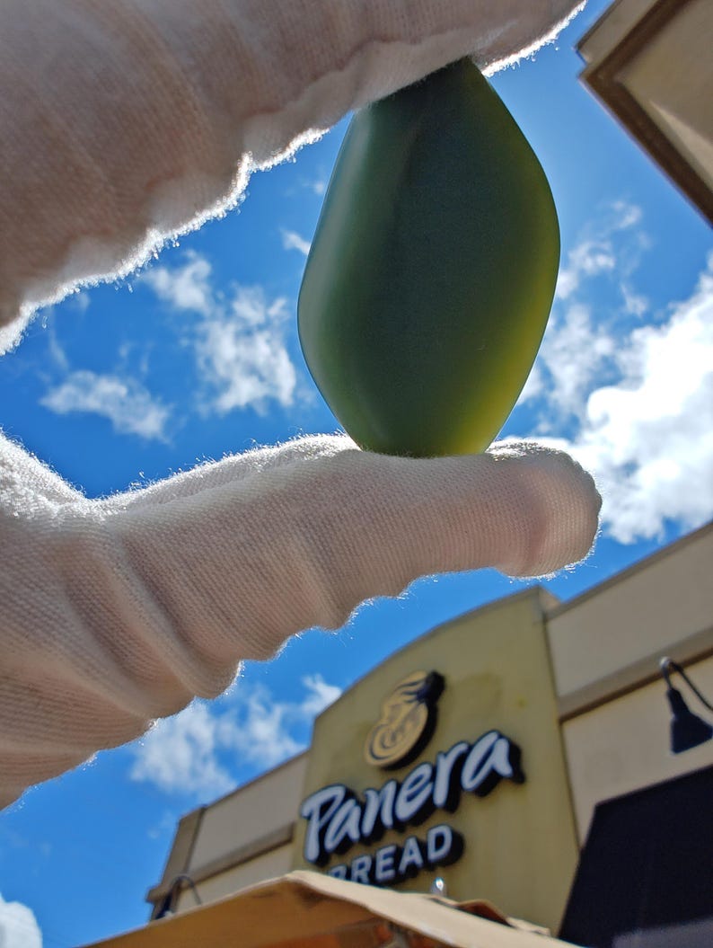 Siberian Duck Egg Cyan Nephrite Jade Palm Stone - Image 5