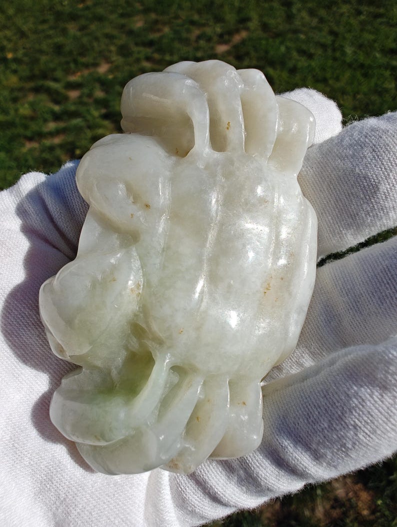 Handmade Authentic Dushan Jade True Crab (Not Big Sur Jade) - Image 3
