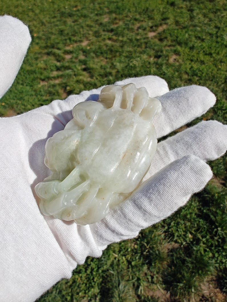 Handmade Authentic Dushan Jade True Crab (Not Big Sur Jade) - Image 5