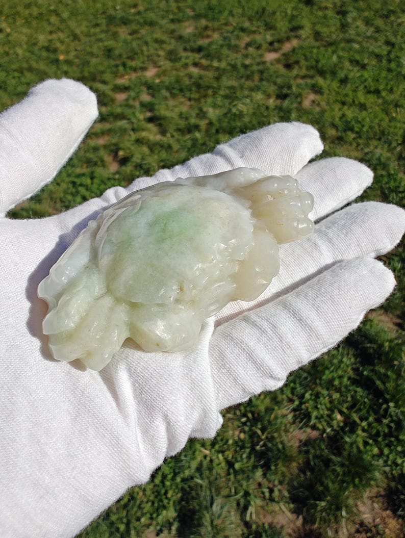 Handmade Authentic Dushan Jade True Crab (Not Big Sur Jade) - Image 2