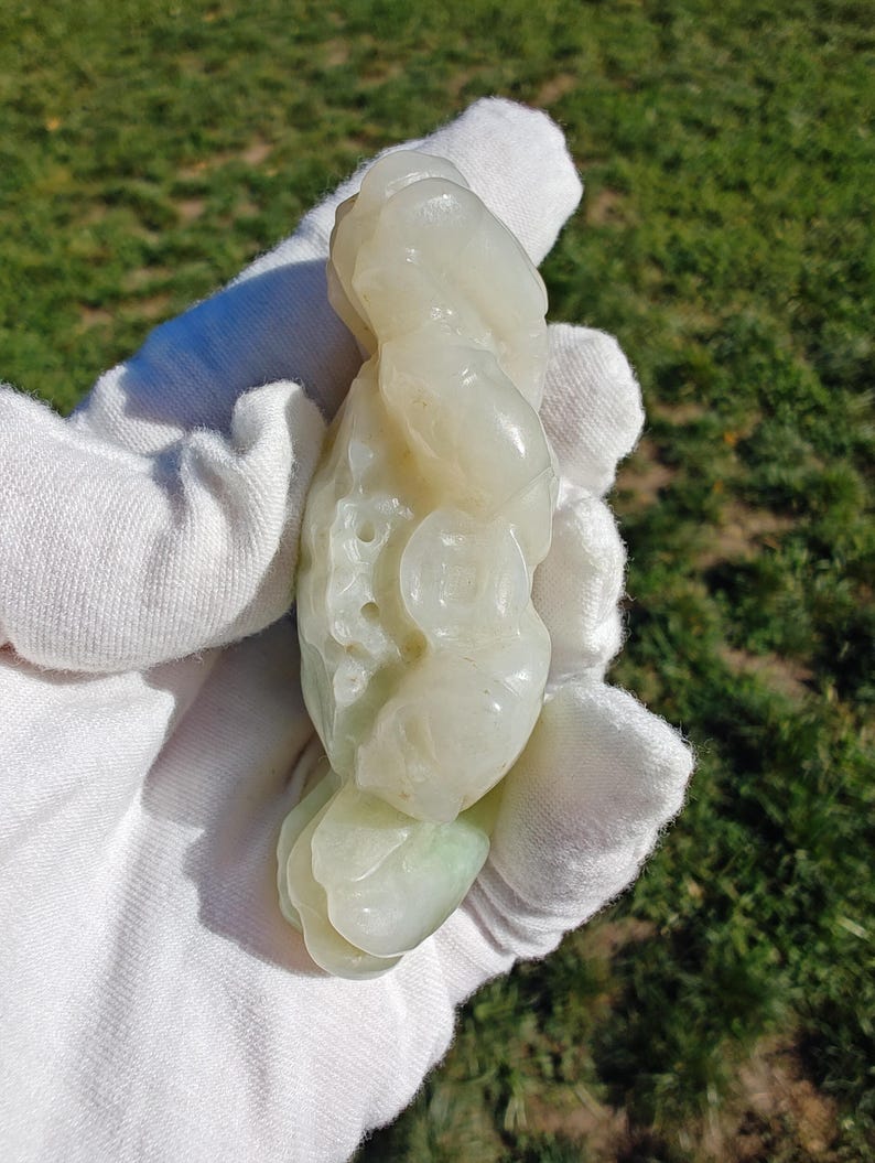 Handmade Authentic Dushan Jade True Crab (Not Big Sur Jade) - Image 8