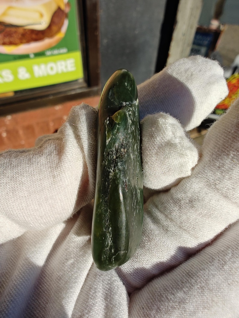 Big Sur Jade Pebble: Lightly Tumbled, Authentic Jade Stone - Image 6