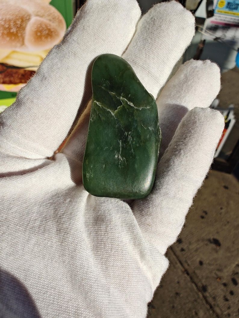 Big Sur Jade Pebble: Lightly Tumbled, Authentic Jade Stone - Image 8