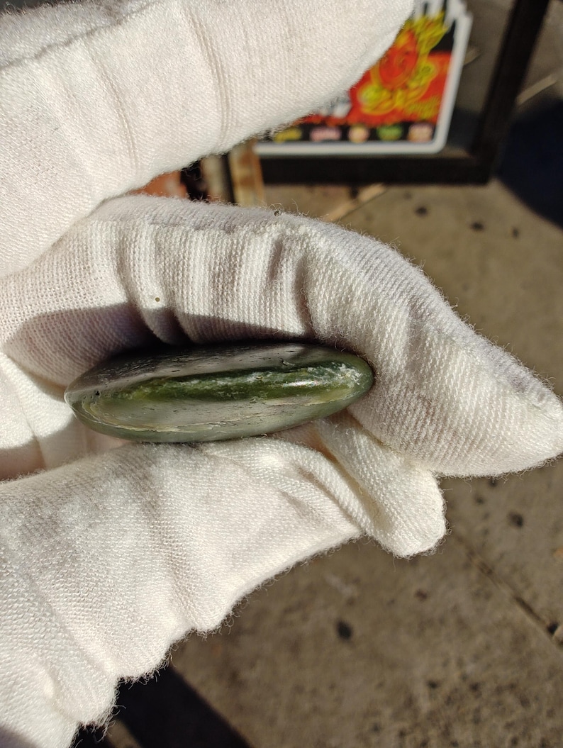 Big Sur Jade Pebble: Lightly Tumbled, Authentic Jade Stone - Image 3