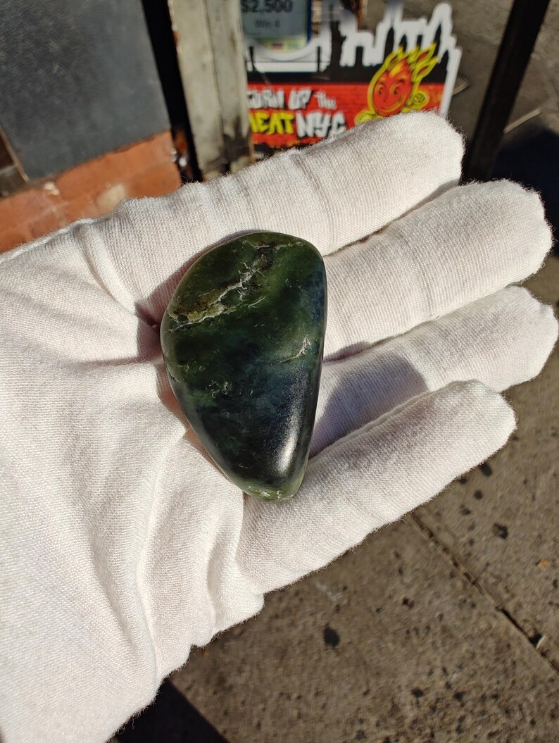 Big Sur Jade Pebble: Lightly Tumbled, Authentic Jade Stone - Image 8