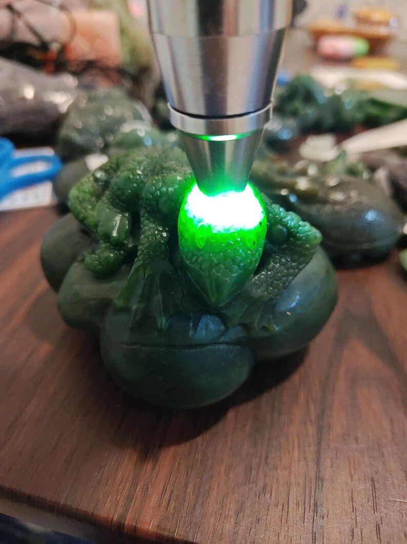 Certified Authentic Canadian Yukon Nephrite Jade Hand Carved Lizard (Not Big Sur Jade) - Image 10