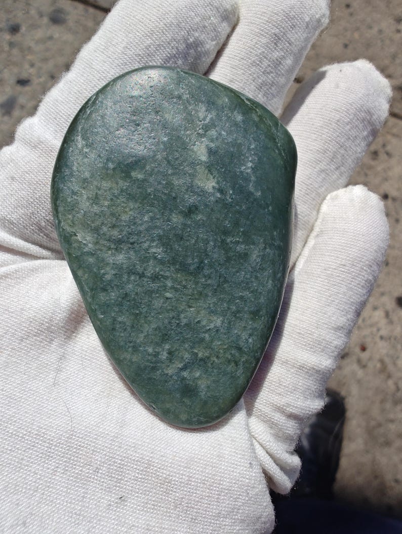 Authentic Big Sur Jade Pebble - Lightly Tumbled - Image 2