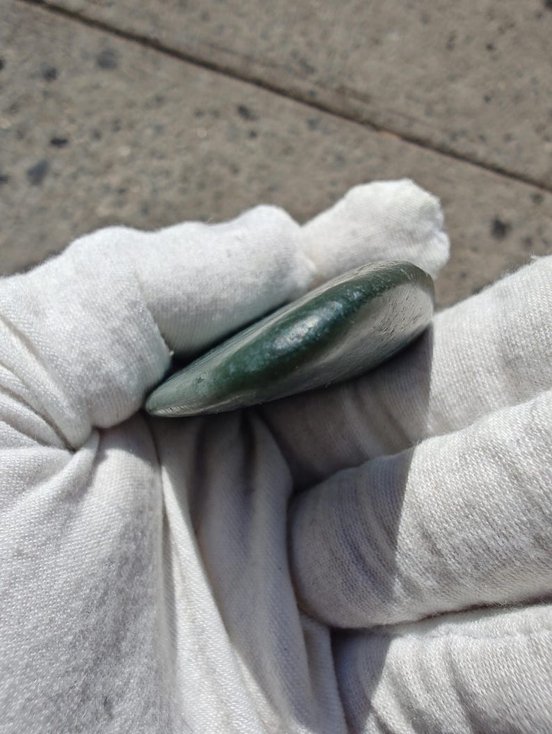 Authentic Big Sur Jade Pebble - Lightly Tumbled - Image 3