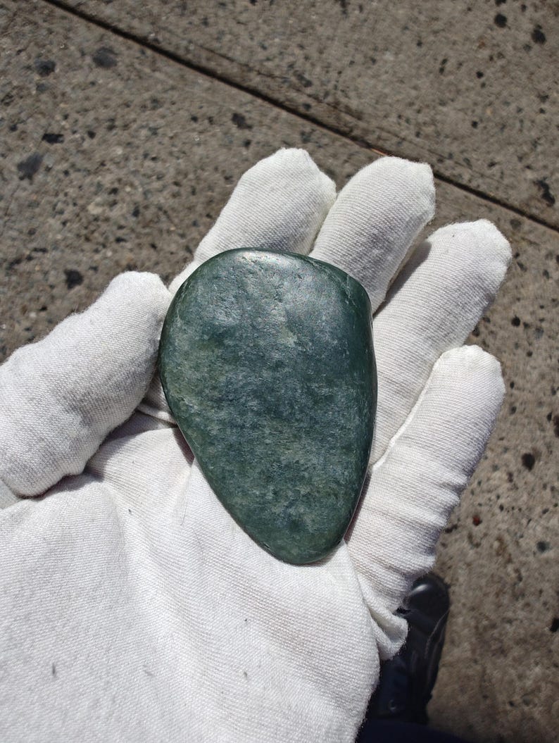 Authentic Big Sur Jade Pebble - Lightly Tumbled - Image 8