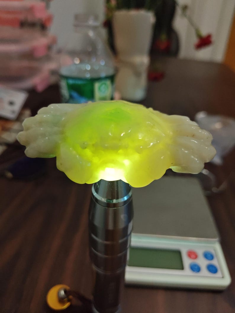 Handmade Authentic Dushan Jade True Crab (Not Big Sur Jade) - Image 9