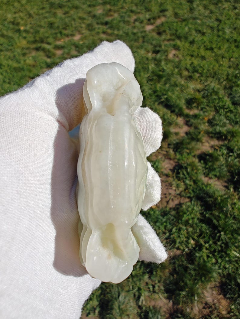 Handmade Authentic Dushan Jade True Crab (Not Big Sur Jade) - Image 7