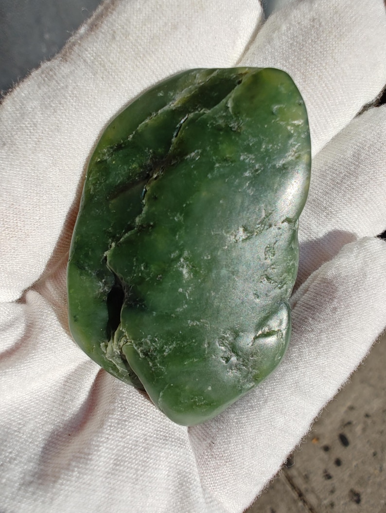 Big Sur Jade Pebble: Lightly Tumbled, Authentic Jade Stone