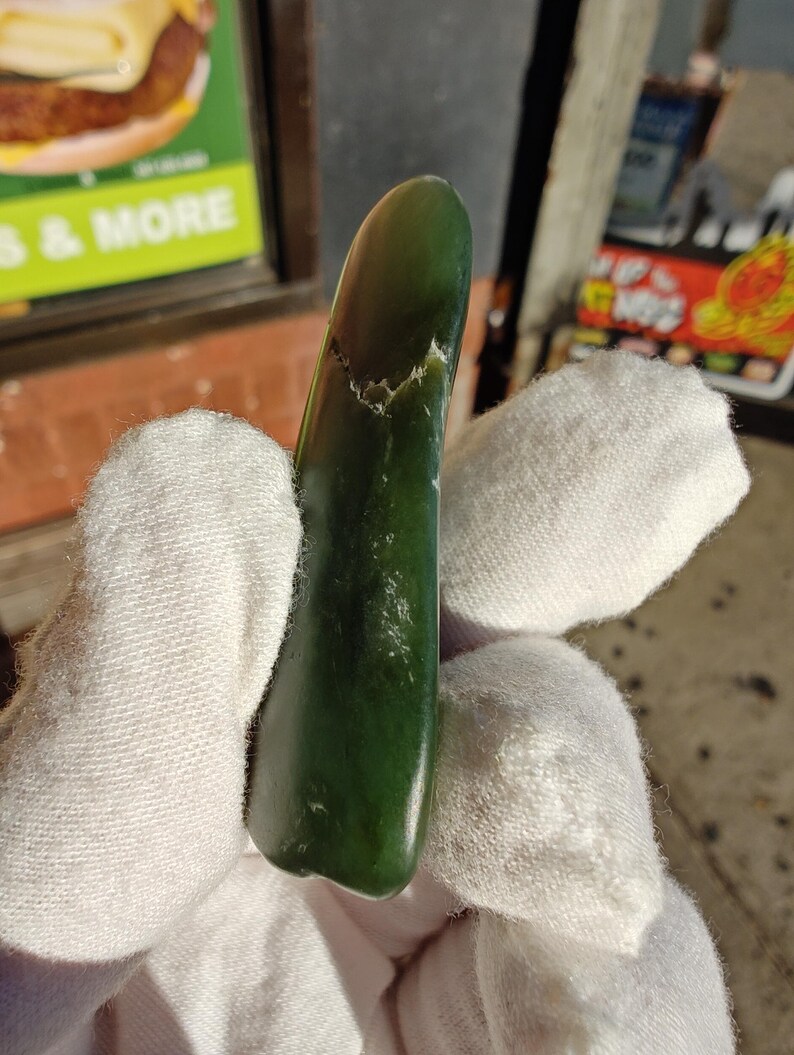 Big Sur Jade Pebble: Lightly Tumbled, Authentic Jade Stone - Image 3