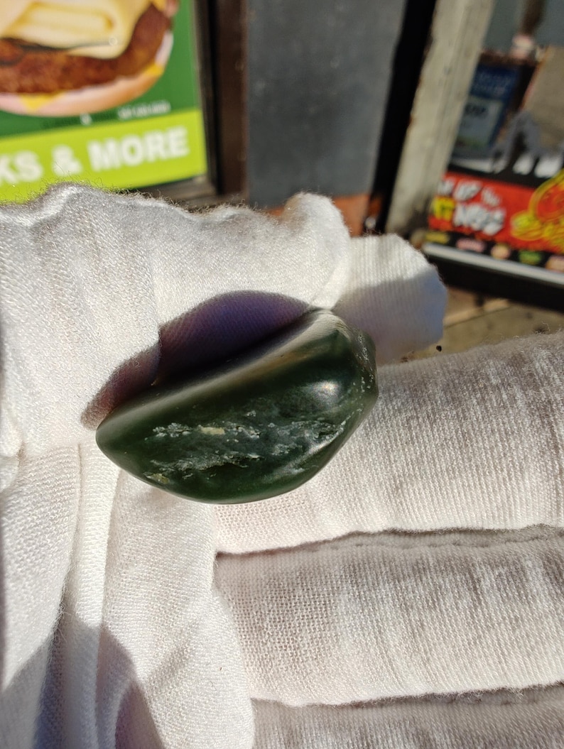 Big Sur Jade Pebble: Lightly Tumbled, Authentic Jade Stone - Image 4