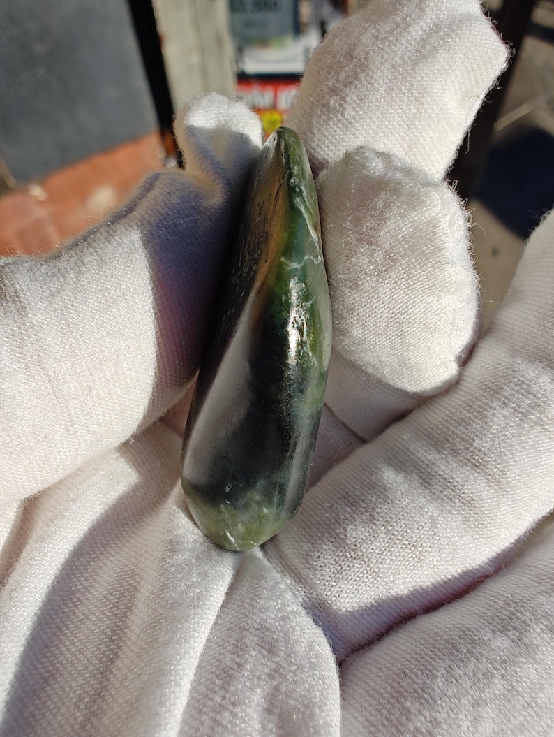 Big Sur Jade Pebble: Lightly Tumbled, Authentic Jade Stone - Image 6