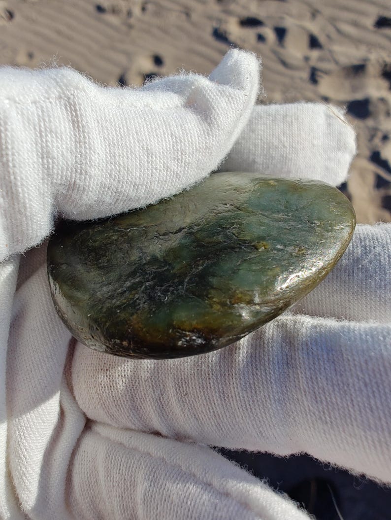 Dive Piece! Ocean Polish Big Sur Jade Palm Stone - Image 7