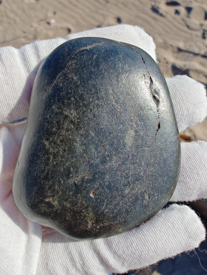 Dive Piece! Ocean Polish Big Sur Jade Palm Stone - Image 2