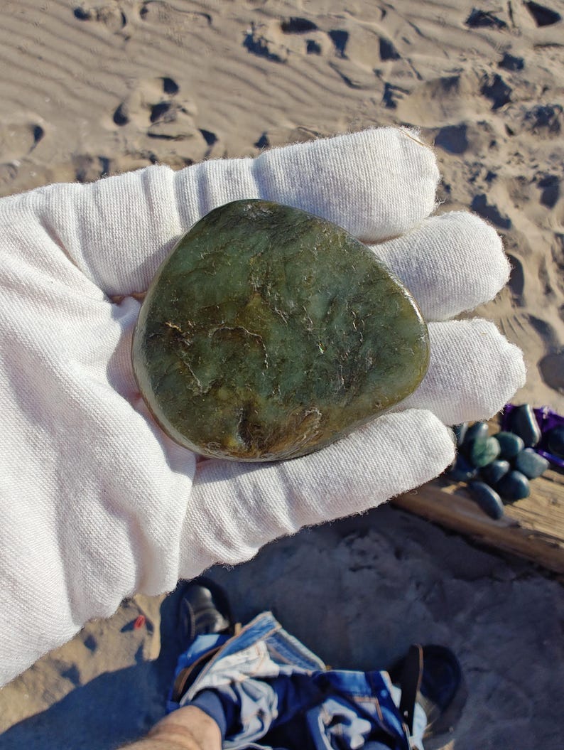 Dive Piece! Ocean Polish Big Sur Jade Palm Stone - Image 10