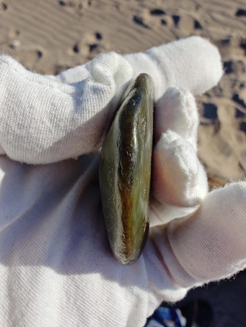 Dive Piece! Ocean Polish Big Sur Jade Palm Stone - Image 8