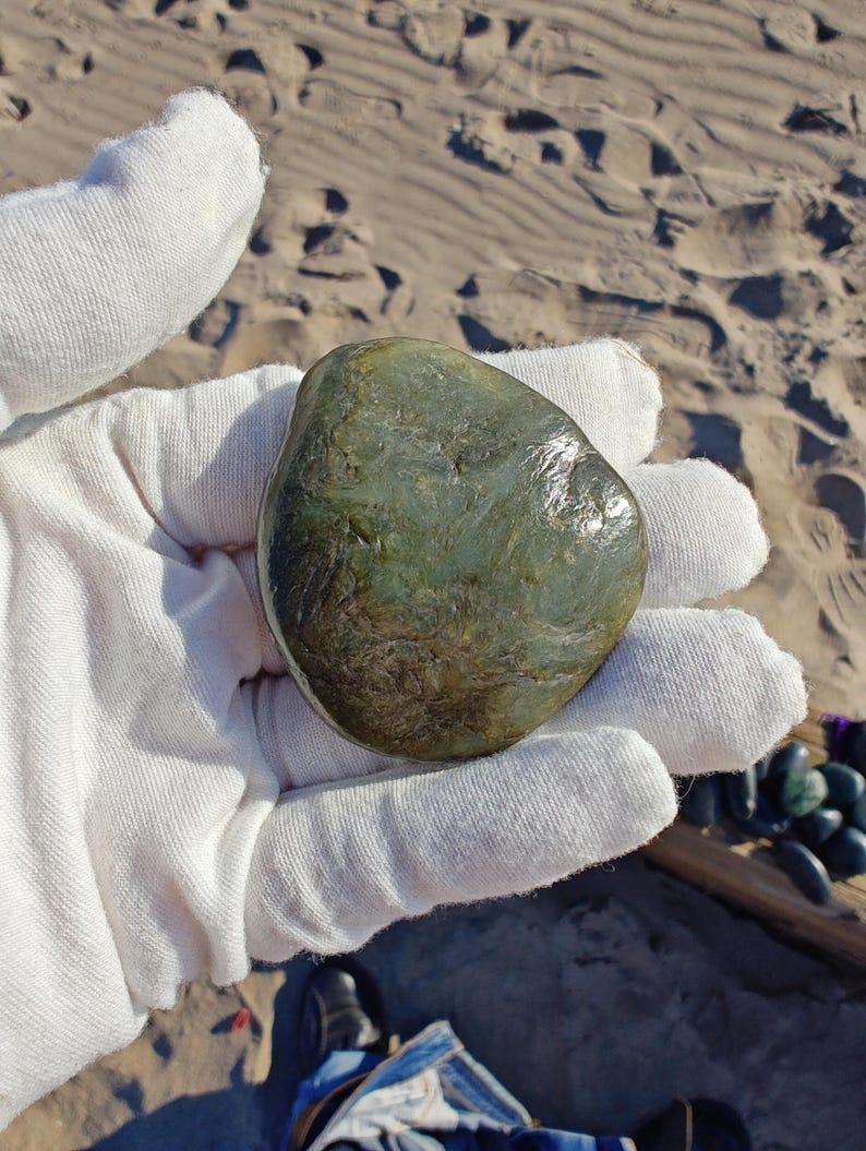Dive Piece! Ocean Polish Big Sur Jade Palm Stone - Image 9