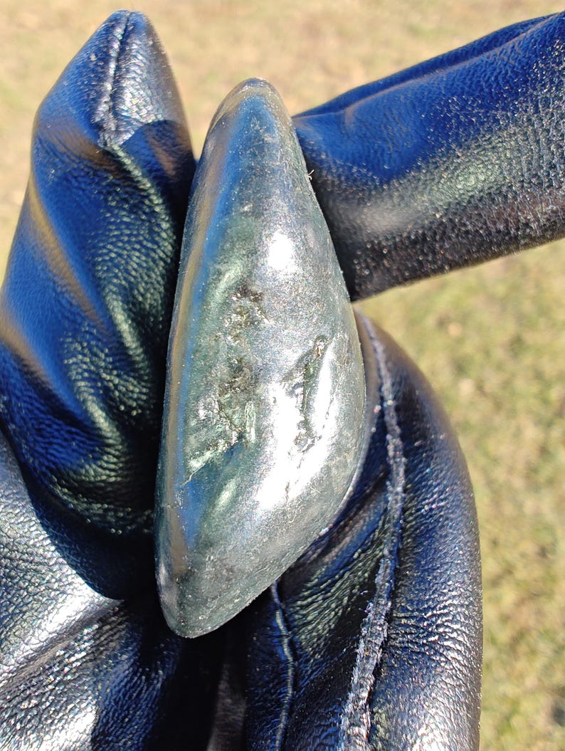 Dive Piece! Ocean Polish Big Sur Jade Palm Stone - Image 3