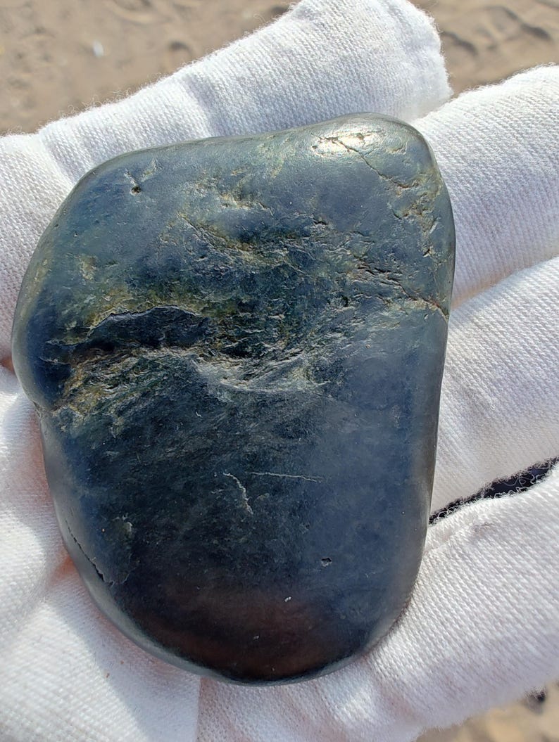 Dive Piece! Ocean Polish Big Sur Jade Palm Stone - Image 2