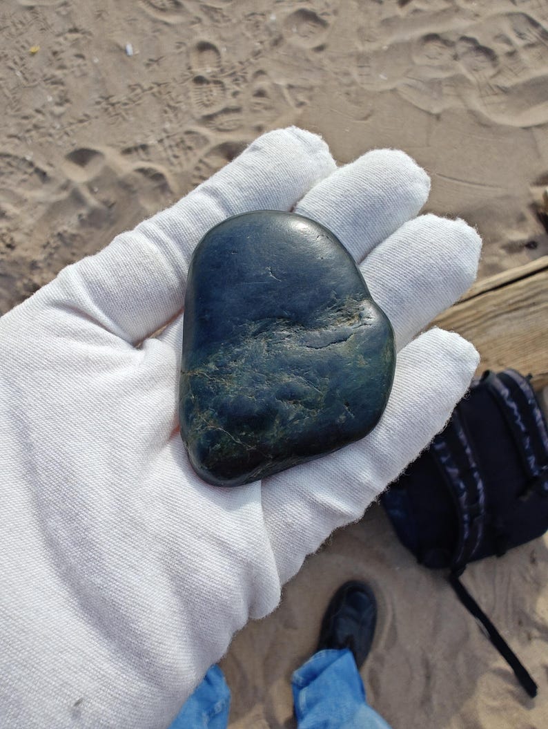Dive Piece! Ocean Polish Big Sur Jade Palm Stone - Image 7