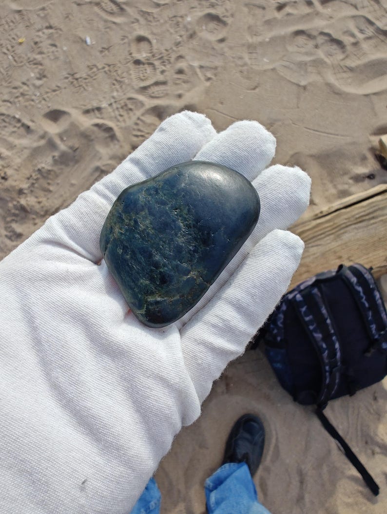 Dive Piece! Ocean Polish Big Sur Jade Palm Stone - Image 8