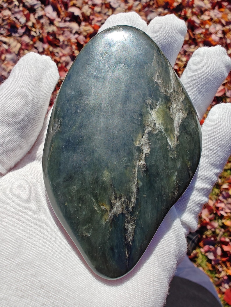Big Sur Root-Beer Jade - Hand Polished using SheepSkin By Mac's Jade