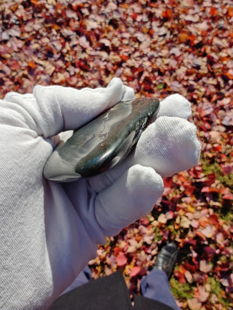 Big Sur Root-Beer Jade - Hand Polished using SheepSkin By Mac's Jade - Image 5