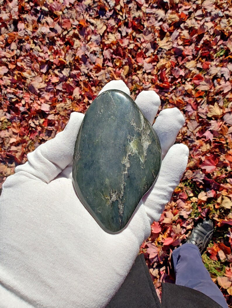 Big Sur Root-Beer Jade - Hand Polished using SheepSkin By Mac's Jade - Image 7