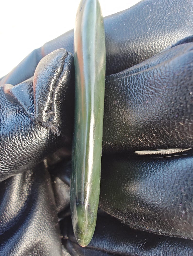 Californian Big Sur Nephrite Jade - Hand Polished Stone - Image 6