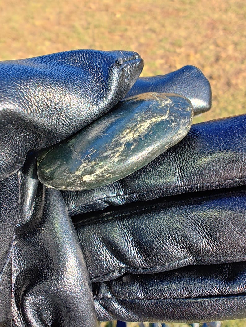 Dive Piece! Ocean Polish Big Sur Jade Palm Stone - Image 3