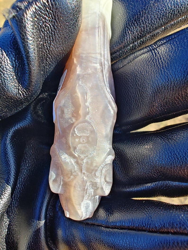 Handcrafted certified nephrite jade Horse Head - Image 3