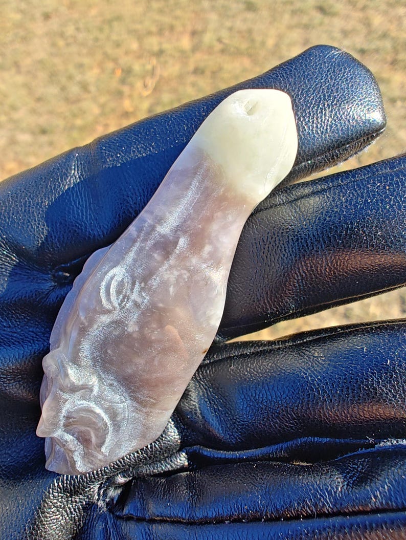 Handcrafted certified nephrite jade Horse Head - Image 2