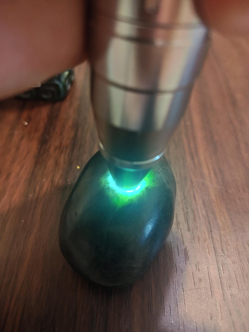 Dive Piece! Ocean Polish Big Sur Calico Jade Palm Stone - Image 9