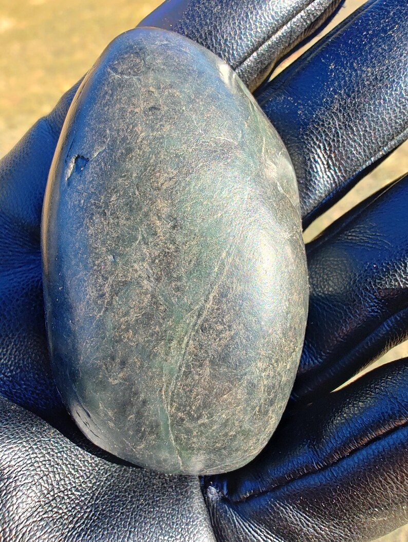 Dive Piece! Ocean Polish Big Sur Calico Jade Palm Stone - Image 2