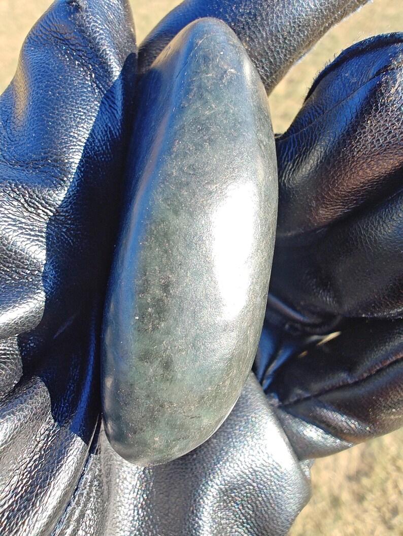 Dive Piece! Ocean Polish Big Sur Calico Jade Palm Stone - Image 6