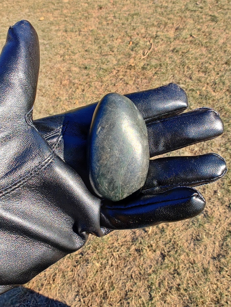 Dive Piece! Ocean Polish Big Sur Calico Jade Palm Stone - Image 7