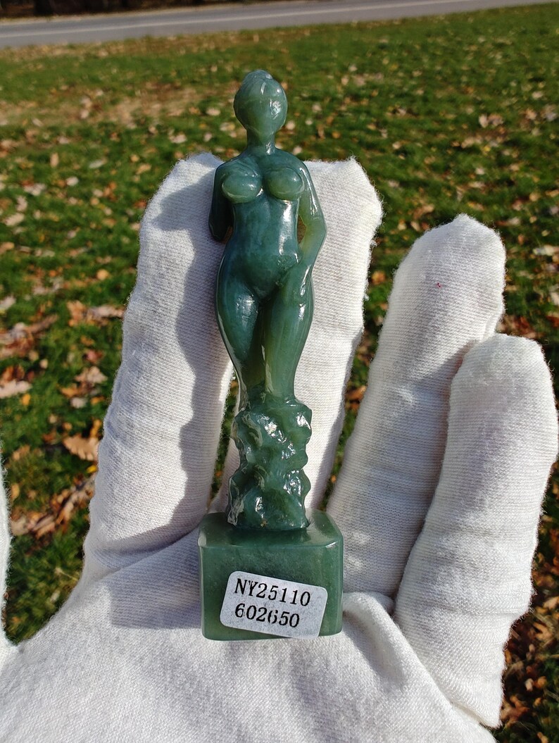 Hand Carved - Nephrite Jade Statue by Mac's Carving Team - Image 10
