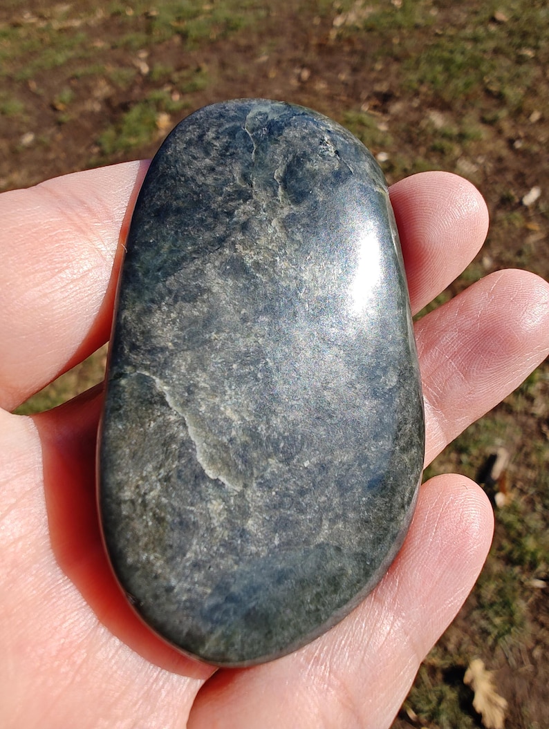 Big Sur Midnight-Storm Jade Stone – Hand-Polished