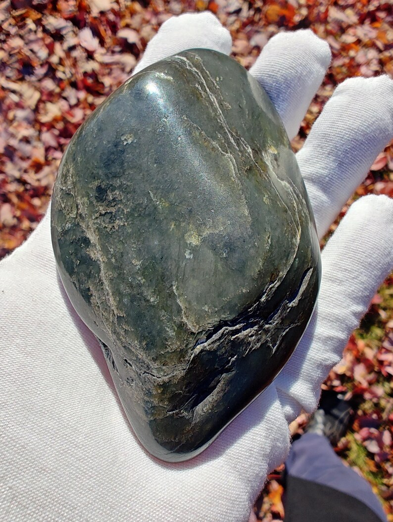Big Sur Root-Beer Jade - Hand Polished using SheepSkin By Mac's Jade - Image 2