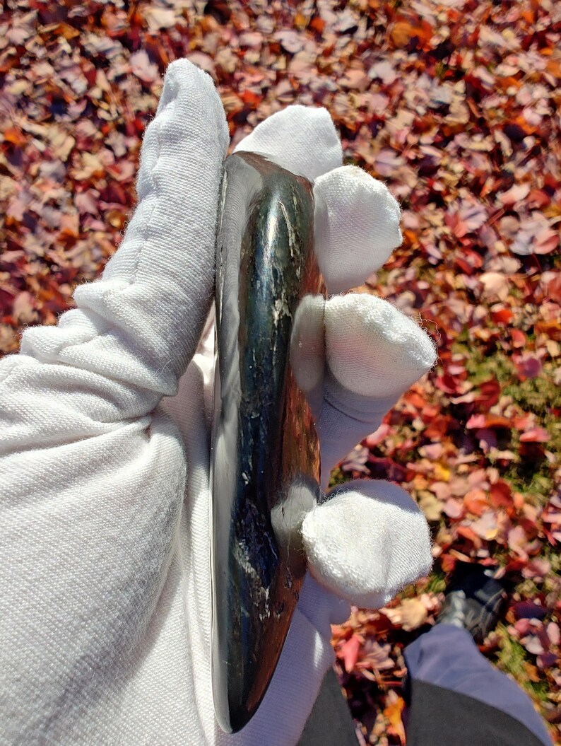 Big Sur Root-Beer Jade - Hand Polished using SheepSkin By Mac's Jade - Image 3