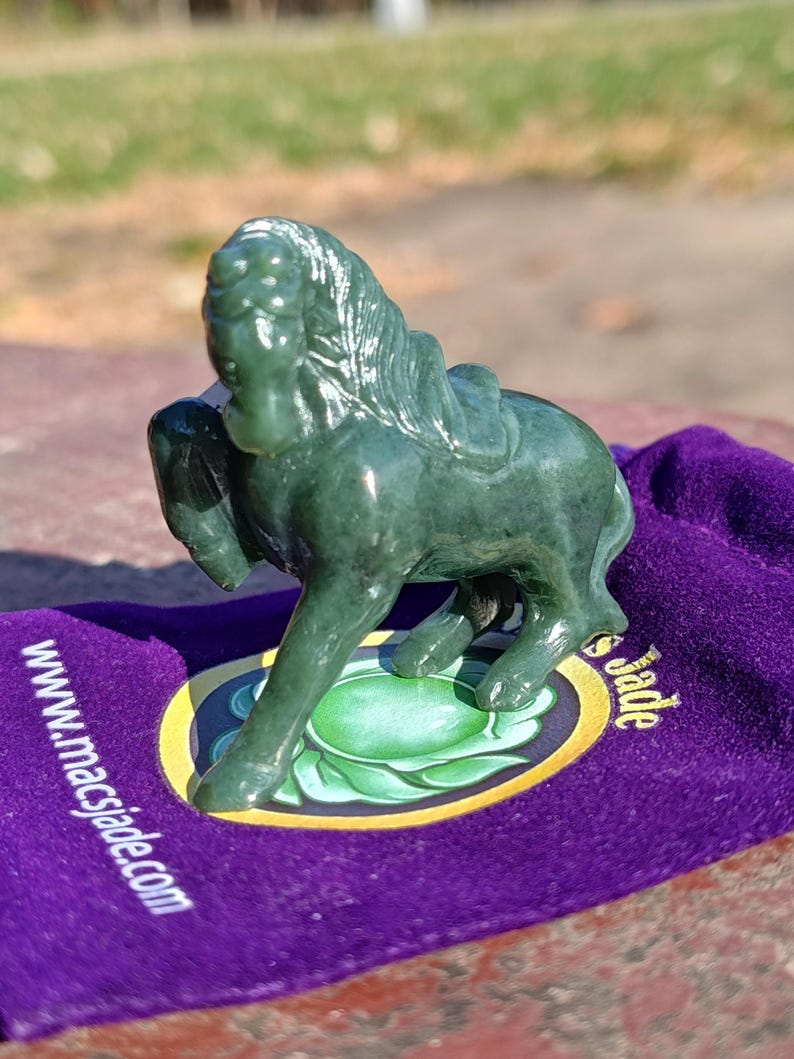 Authentic Handmade  Nephrite Jade Horse