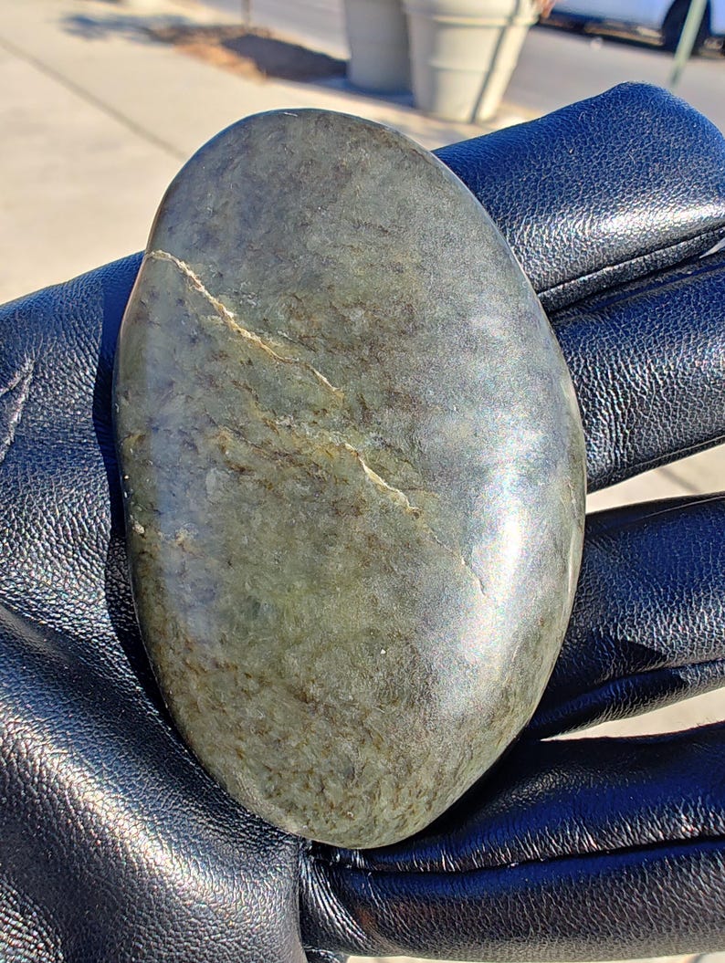 Authentic Big Sur Dendritic Root-Beer Jade - Hand Polished using SheepSkin By Mac's Jade