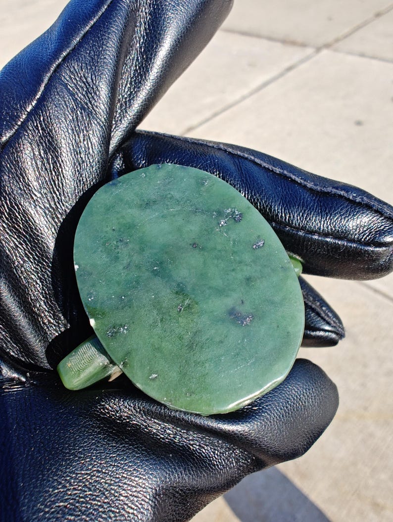 Hand Carved Lab Certified Canadian Yukon Nephrite Jade Sanxingdui Ruin Little Guy - Image 6