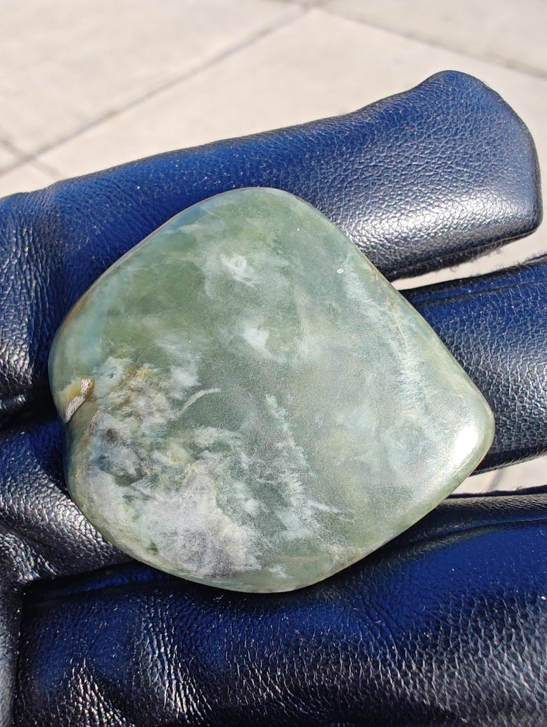 Californian Big Sur Nephrite Jade - Hand Polished Stone - Image 2