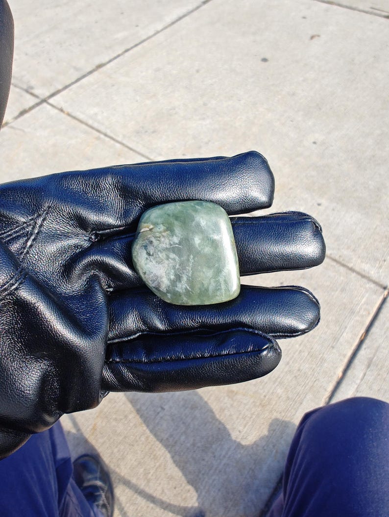 Californian Big Sur Nephrite Jade - Hand Polished Stone - Image 8